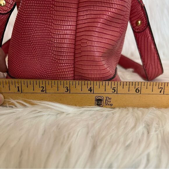 Liz Claiborne Purse Tote Pink Mauve Gold-tone Hardware 2 Handles - Picture 17 of 17